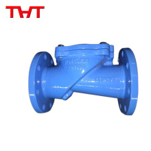 Vertical ductile iron swing disk check valve with counter weigh